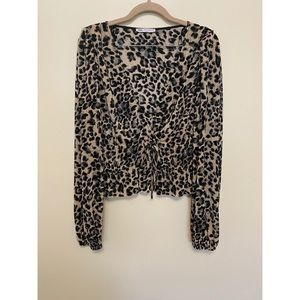Leopard print blouse